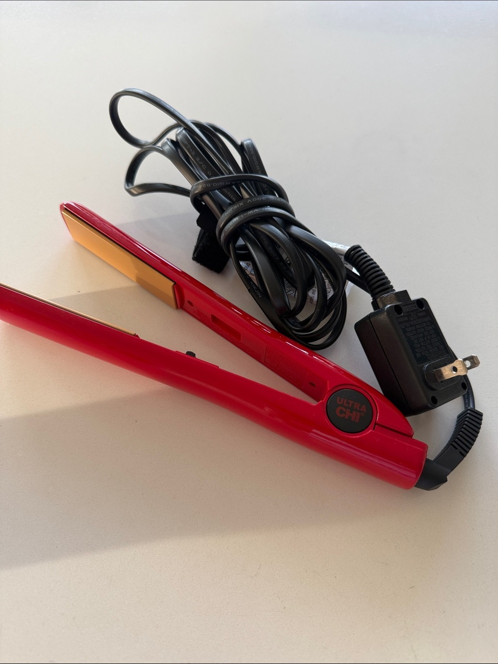 Ultra CHI Red Ceramic Flat Iron - Professional Hair Straightener